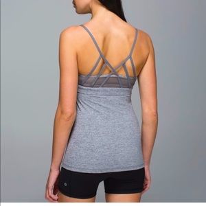 Lululemon Just Breathe Tank Heathered Slate Sz. 6